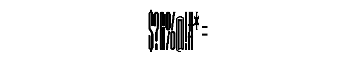 AtSlamXXXCnd Bold Font OTHER CHARS