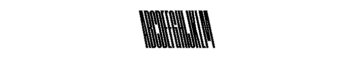 AtSlamXXXCnd BoldBackslant Font UPPERCASE