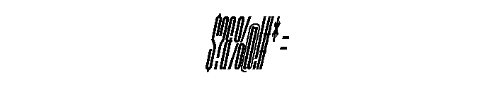 AtSlamXXXCnd SemiboldSlanted Font OTHER CHARS