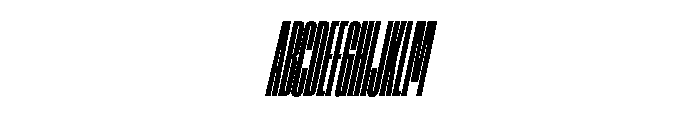 AtSlamXXXCnd SuperSlanted Font UPPERCASE