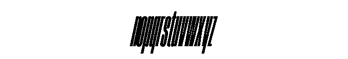 AtSlamXXXCnd SuperSlanted Font LOWERCASE