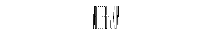 AtSlamXXXCnd Thin Font UPPERCASE