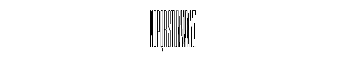 AtSlamXXXCnd Thin Font UPPERCASE