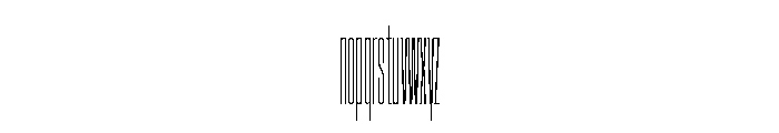 AtSlamXXXCnd Thin Font LOWERCASE