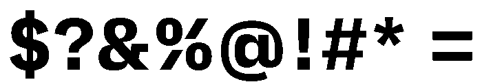 AtTextual Bold Font OTHER CHARS