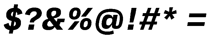 AtTextual Bolditalic Font OTHER CHARS