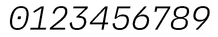 AtTextual LightItalic Font OTHER CHARS