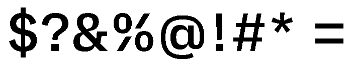 AtTextual Medium Font OTHER CHARS