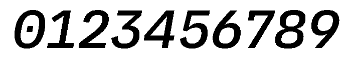 AtTextual MediumItalic Font OTHER CHARS