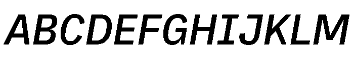 AtTextual MediumItalic Font UPPERCASE
