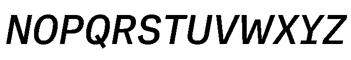 AtTextual MediumItalic Font UPPERCASE