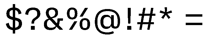 AtTextual Regular Font OTHER CHARS
