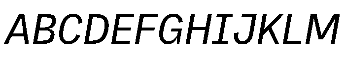 AtTextual RegularItalic Font UPPERCASE