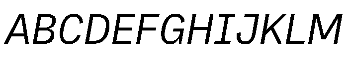 AtTextual RetinaItalic Font UPPERCASE