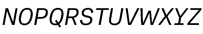 AtTextual RetinaItalic Font UPPERCASE