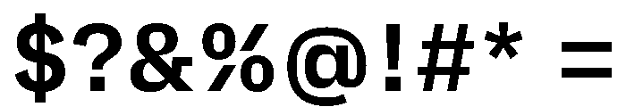 AtTextual Semibold Font OTHER CHARS