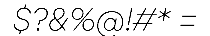 AtUmami AirItalic Font OTHER CHARS