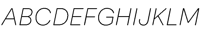 AtUmami AirItalic Font UPPERCASE