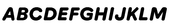 AtUmami BlackItalic Font UPPERCASE
