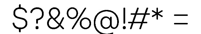 AtUmami Light Font OTHER CHARS