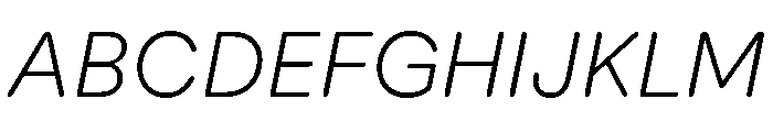 AtUmami LightItalic Font UPPERCASE