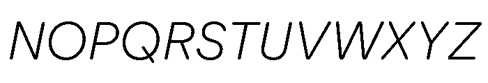 AtUmami LightItalic Font UPPERCASE