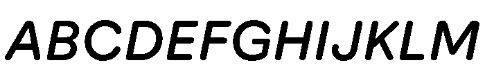 AtUmami MediumItalic Font UPPERCASE