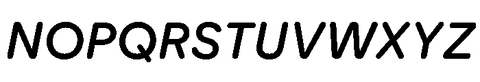 AtUmami MediumItalic Font UPPERCASE