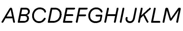 AtUmami RetinaItalic Font UPPERCASE