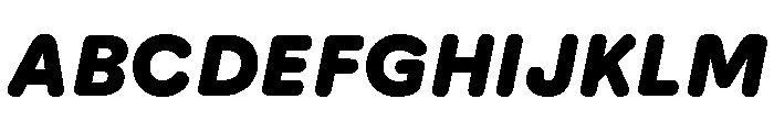AtUmami SuperItalic Font UPPERCASE