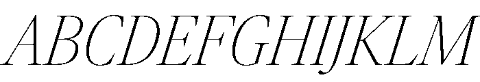 Atacama CnThContrastIt 79a266b8 Font UPPERCASE