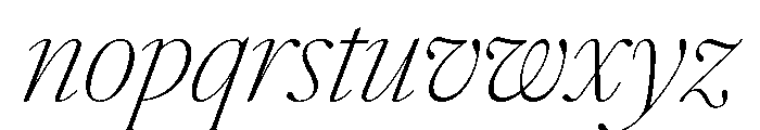 Atacama CnThContrastIt 79a266b8 Font LOWERCASE
