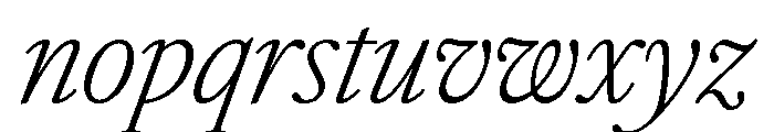 Atacama CondExtLtIta 0ea5ec52 Font LOWERCASE