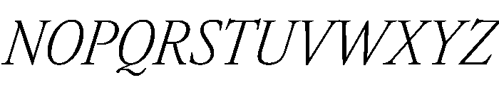 Atacama CondExtLtIta 27542514 Font UPPERCASE