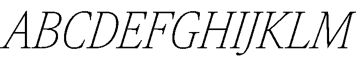 Atacama CondThinIta 0a75d650 Font UPPERCASE