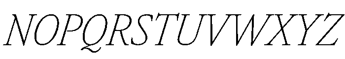Atacama CondThinIta 0a75d650 Font UPPERCASE