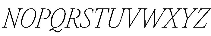 Atacama CondThinIta 8260a02f Font UPPERCASE