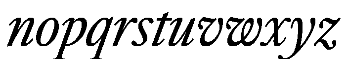 Atacama CondensedItalic 7efdf747 Font LOWERCASE