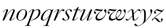 Atacama ExLtContrastIt 353632ef Font LOWERCASE