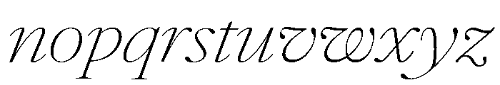 Atacama ExThContrastIt 32cbb867 Font LOWERCASE