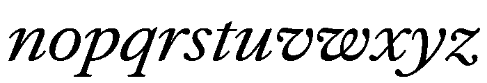 Atacama ExpandedItalic Aa2e6d30 Font LOWERCASE