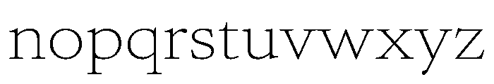 Atacama ExpandedThin 35610680 Font LOWERCASE