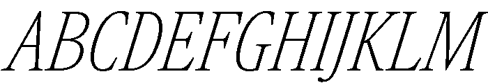 Atacama ExtraCondThinIta 1f66f759 Font UPPERCASE