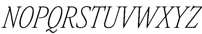 Atacama ExtraCondThinIta 1f66f759 Font UPPERCASE