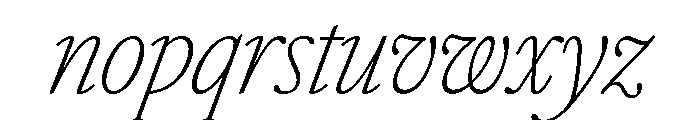Atacama ExtraCondThinIta 1f66f759 Font LOWERCASE