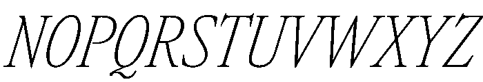 Atacama ExtraCondThinIta 83d7b15d Font UPPERCASE