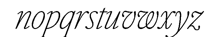 Atacama ExtraCondThinIta 83d7b15d Font LOWERCASE