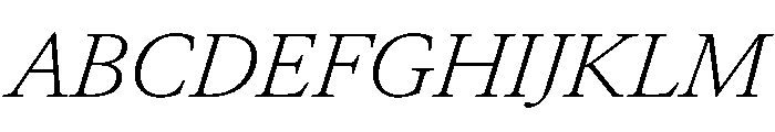 Atacama ExtraLightItalic 0f025883 Font UPPERCASE