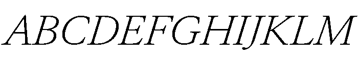Atacama ExtraLightItalic 2789d5c9 Font UPPERCASE