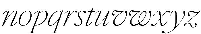 Atacama ThinContrastIta 819f1180 Font LOWERCASE